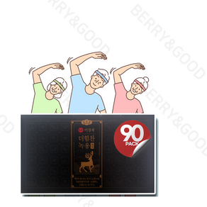 [품질보증]이경제 이경재 더힘찬 녹용 즙 90포100% 정품, 3개, 1.98L, 더힘찬 녹용 30포