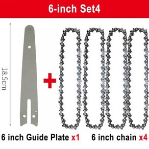 전기톱 미니 14 체인 휴대용 로깅 가지 치기 6 인치 37 노트 18 나이프 가정용 휴대용 전기톱 톱날 정원가꾸기, 1개
