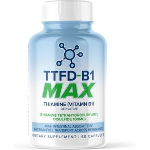 TTFD - B1 Max - Thiamine Vitamin B1 TTFD - 100mg - Thiamine Tetahydofufuyl Disulfide Thiamine MA, TTFD - B1 Max - Thiamine Vitam, 1개