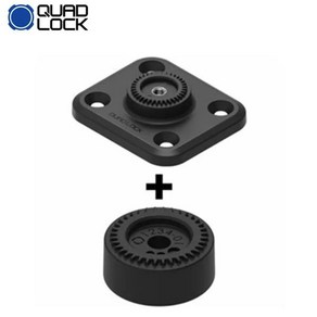 QUAD Lock 360 베이스 평평한 직사각형 2/4 홀 폰 마운트, [02] 4 Hole, 1개