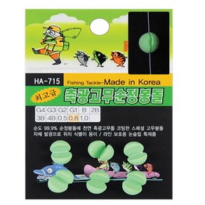 해동 HA-715 축광 고무순정봉돌 수중발광 참돔채비, 1개