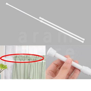 압착봉 신축봉 무타공 미니 얇은 커튼봉 1P 25-40CM, 60(cm)~110(cm)
