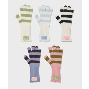 [락피쉬웨더웨어] STRIPE RIBBED GLOVES - 5 colos