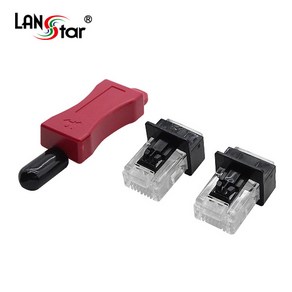 랜스타 LS-LKSR-BK 랜 포트 잠금장치 RJ45 DUST 콘넥터 포함 10pcs Black 대만산, 10개