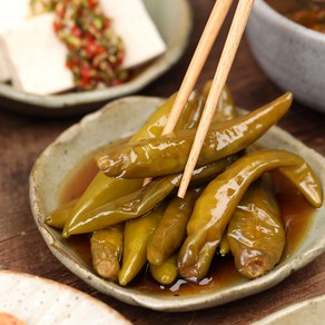 셰프애찬 맛있게 매운 청양고추짱아치 장아찌 절임 밑반찬, 600g, 1개