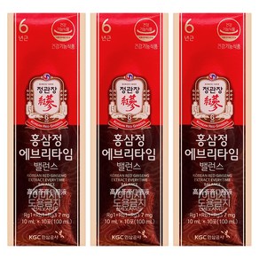 정관장 홍삼정 에브리타임 밸런스 10ml 30개입(겉케이스 없음) 30일분 면역력 케어, 30개