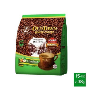 베트남 OLDTOWN COFFEE 올드타운 말레이시아 헤이즐넛 화이트 커피 15봉x38g