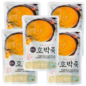 토리식품 구수하고 든든한 국산 호박죽 간편죽 파우치, 5개, 250g