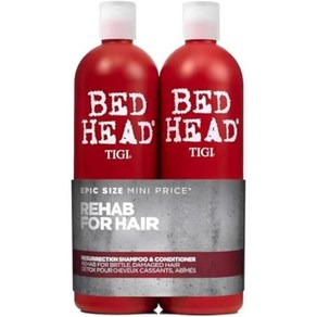 베드헤드 by TIGI 레저렉션 샴푸 컨디셔너 세트 2 x 750ml, 1개, 1.5L