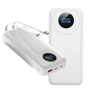 LUODONG 대용량 보조배터리 30000mAh PD 22.5W QC 3.0 핸드폰 고속 충전 LED 잔량 표시 휴대가 간편