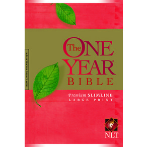 (영문도서) One Yea Pemium Slimline Bible-NLT-Lage Pint 10th Annivesay Papeback, Tyndale House Publishes, English, 9781414312446