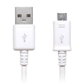 [삼성전자] USB-A 2.0 to Micro 5핀 고속 충전케이블 [화이트/1m]