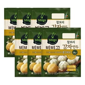 비비고 찰보리 감자만두, 400g, 6개