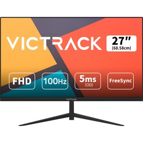 빅트랙 68.58cm FHD 리얼 75Hz 프리싱크 평면 게이밍 모니터 블랙