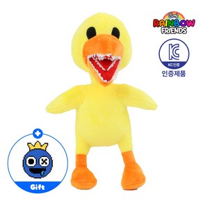 [최고품질 당일발송] 로블록스 레인보우 프렌즈 블루 그린 퍼플 오렌지 핑크 레드 인형 스티커 사은품증정, 7.옐로우, 1개