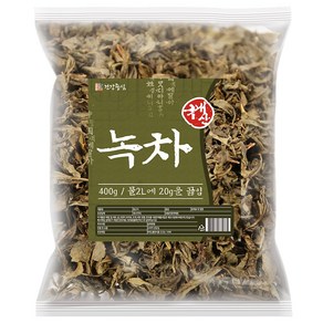 건강중심 국산 녹차 잎녹차 대용량, 400g, 1개입, 1개