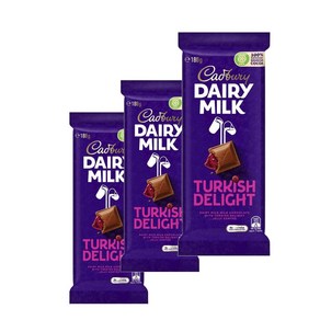 캐드버리 데일리 밀크 터키쉬 딜라이트 초콜릿 Cadbuy Daiy Milk Tukish Delight, 180g, 3개