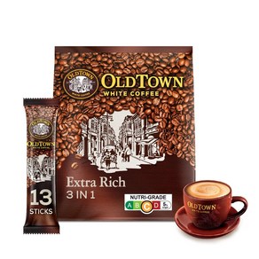 Old Town White Coffee Extra Rich (35g x 15 sticks) (6 Pack) 올드타운 화이트 커피 엑스트라 리치 (35g x 15스틱) (6팩)