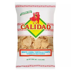 [미국직배송]칼리다드 콘 또띠아 칩 글루텐 프리 340g Calidad Con Totilla Chips - 12oz, 화이트 콘(White Con), 1개