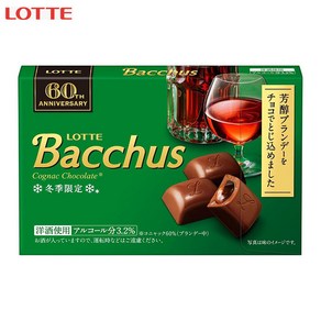 LOTTE 롯데재팬 Bacchus 바커스 초콜릿 10개입 X 5상자세트 일본초콜릿 일본초콜렛 일본간식 일본디저트, 10개