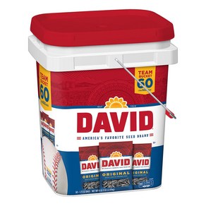 David Seeds 데이비드 해바라기씨 버킷 1.75oz x 60개 2.97kg Sunflowe Bucket 60ct, 1개