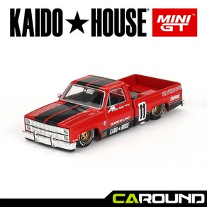 KaidoHouse x 미니지티(KHMG066) 1:64 쉐보레 실버라도 카이도 V1 - 레드, 1개