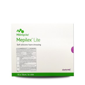 Mepilex Lite 메피렉스 메필렉스 라이트 15cm x 15cm 5매 최신제조, 1개