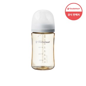 더블하트 모유실감 3세대 PPSU 모먼트 단품 240ml 새벽그레이 (M젖꼭지포함), 그레이, 2개