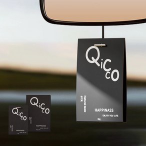 Qicco 퍼품 에어 차량용 방향제 프레셔너 20g, 4개, 센달 우드