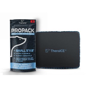 TheaICE PROpack 부상을 위한 아이스 팩 재사용 가능한 부드러운 다용도 콜드 젤 아이스 팩 근육 허리 통증 어깨 엉덩이 무릎용 - 경미한 통증 및 통증을 위한, Small (Pack of 1), 1개