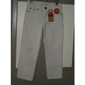 CHILDREN's 리바이스 502 REGULAR TAPER FIT STRETCH JEANS WHITE