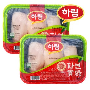 친환경 무항생제 자연실록 닭가슴살 400g 2봉, 2개