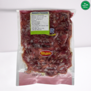 Koen Noo Halal Feshly Slatheed Chicken Gizzad 국내산 누르 할랄 닭 근위, 1개, 800g