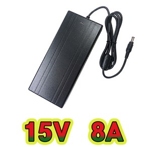 순흥전기 어댑터 15V 8A 접지형(INLET) SMPS 8000mA 어댑터 아답터 직류전원장치, SH-1580A, 1개