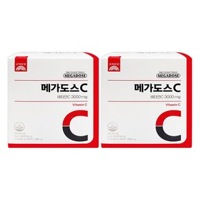 명품 고려은단 메가도스C 비타민C 3000 (3g x 100포) 2개, 100회분