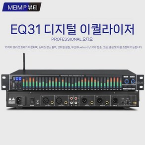 디지털 이퀄라이저 EQ 스펙트럼 음향 밴드 블루투스, EQ31 디지털 이퀄라이저 XLR 버스바2, 1개