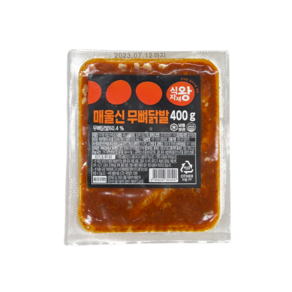 식자재왕 매울신 무뼈닭발 400g, 20개