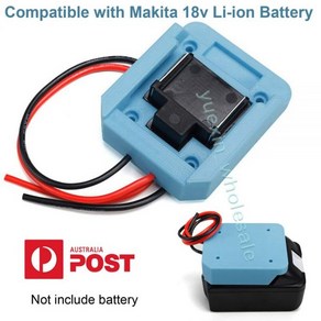 Makita 18V 리튬 이온 배터리 전원 마운트 커넥터 용 파워 휠 어댑터 전동 공구 14AWG DIY 도크 홀더, 1개