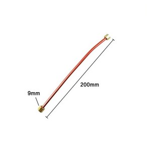 3 방향 체크 밸브 수 나사 커넥터 공기 압축기 부품용 파이프 연결 피팅 200mm 육각 너트 구리 배기 튜, 1개