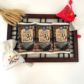 바다명가 짜지않은 도시락김 30봉/곱창김 재래김 식탁김 조미김 완도김 오돌오돌한 식감 맛과 향이 일품, 30개
