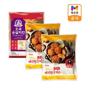 [목우촌] 오곡순살치킨 530g + 한입 돈까스 500g x 2