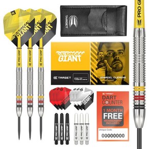 TARGET Dats Gabiel Clemens Tungsten Steel Tip Set 9 Po Gip Shafts Ulta Flights – Dat Wallet, 22G, 1개