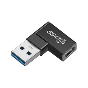 Type-C F to USB 3.0 M 사이드 꺾임 90 ㄱ자 젠더 PC 노트북 PD C타입