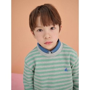 [브랜드정품]빈폴키즈 공식브랜드관 [BEANPOLE KIDS] [Essential] 스트라이프 스웨트 셔츠 - 그레이 (BI5141UE53)등원복 등교복