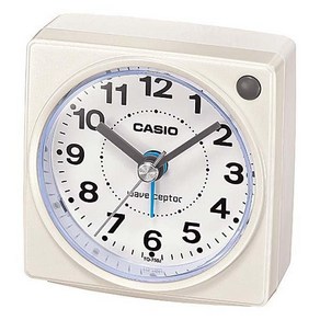 CASIO 카시오 TQ-750J-7JF [전파식 알람시계 자명종 전자음 블랙컬러 스누즈 라이트 기능], 단일