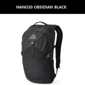 그레고리 백팩 소형배낭 나노20 OBSIDIAN BLACK 43J39003 슬링백 경량백팩