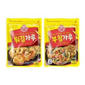 [뚜나샵] 오뚜기 부침가루1kg 2개 + 튀김가루 1kg 1개