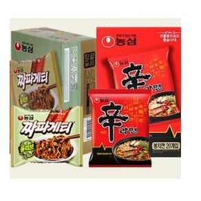 농심 신라면 15p + 짜파게티 5p, 20개