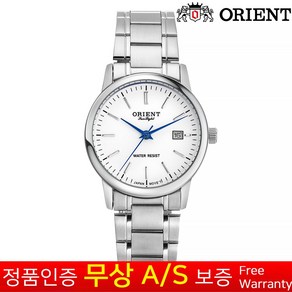 [무상AS보증] [오리엔트] [Oient] 오리엔트 캘린더기능 재팬무브먼트 실버메탈밴드 아날로그 손목시계 OT901MA 정장 남성남자