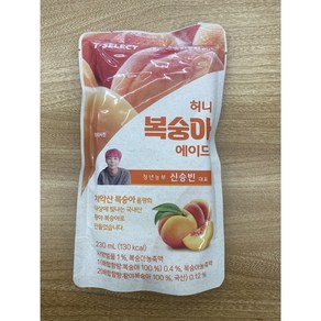 쟈뎅 허니 복숭아 에이드 파우치음료 230ml, 10개